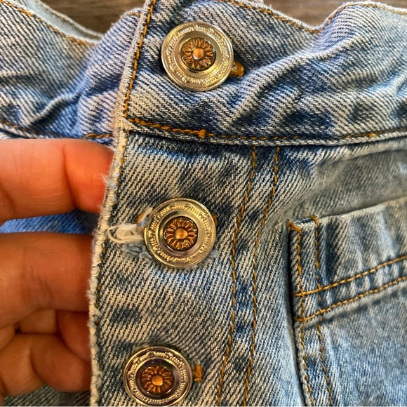 Vintage Jean Shorts Button Fly no back pockets - Picture 5 of 13